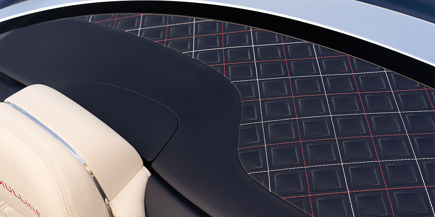 Bentley Brisbane Bentley Continental GTC Mulliner convertible seat and cross stitched tonneau cover